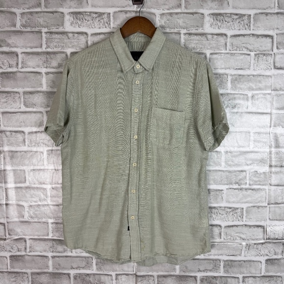 RAILS Fairfax Sage Green Garment Dyed Casual Button Up Shirt Mens MEDIUM Cotton - Picture 1 of 9